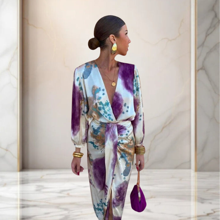 Valeria | Abito Elegante con Nodo in Vita