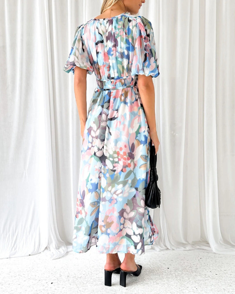 Annie | Boho Floral Maxi Dress