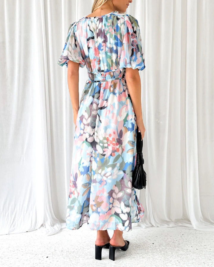 Annie | Boho Floral Maxi Dress