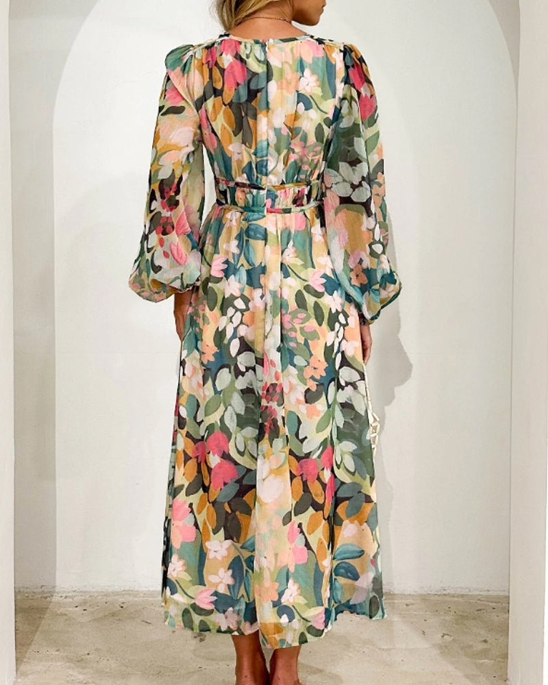 Annie | Boho Floral Maxi Dress