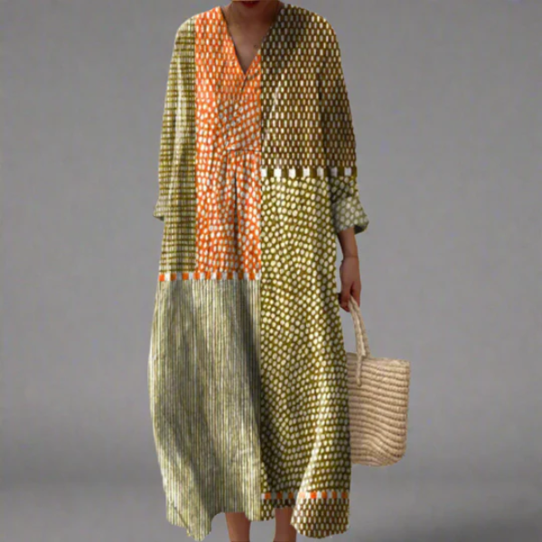 Elena | Elegant Geometric Dress