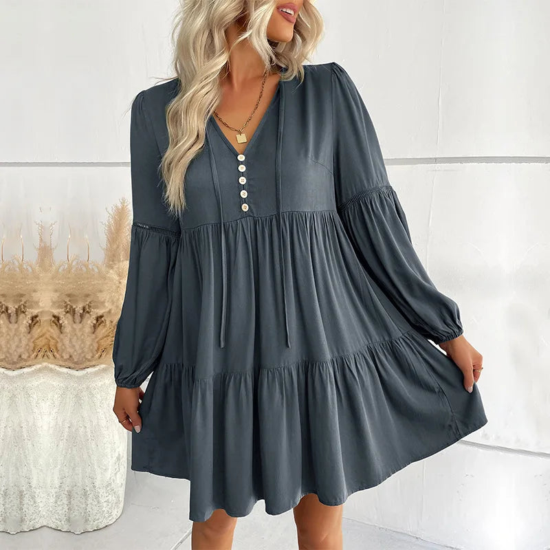 Lia | Stylish V-Neck Dress