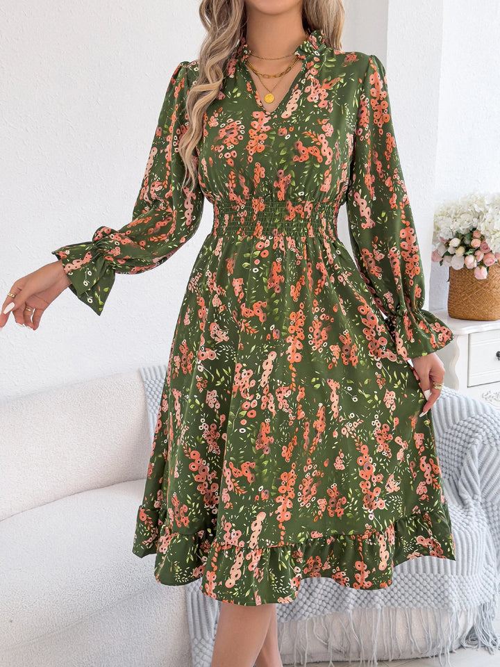 Denise |  V-Neck Floral Dress
