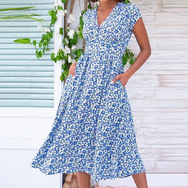 Evy | V-Neck Vintage Dress