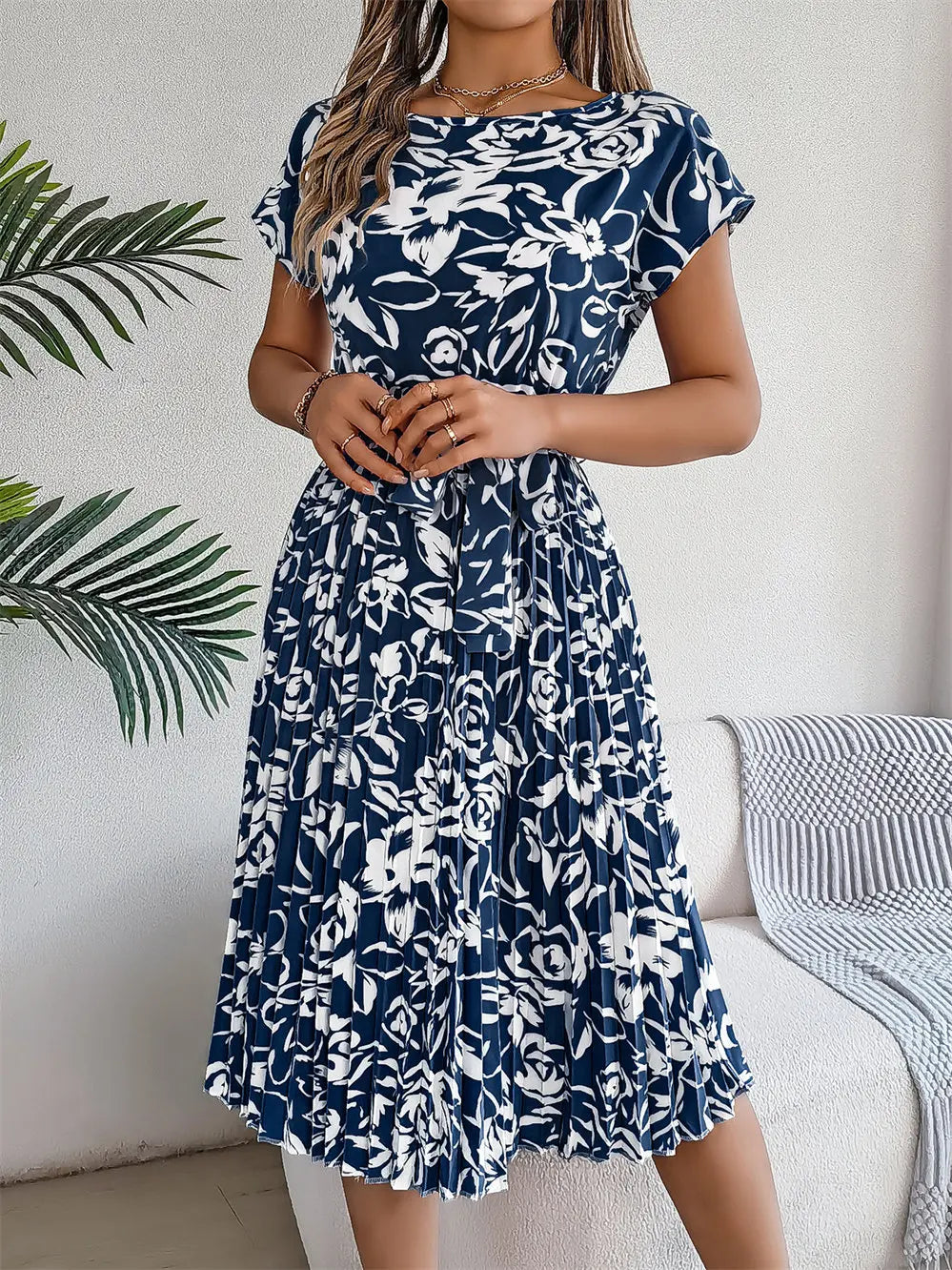 Dina | Elegant Floral Dress