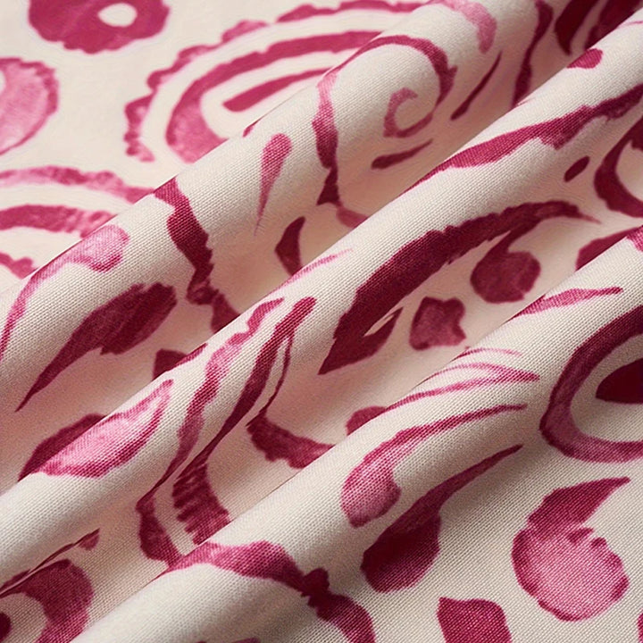 Isa | Pattern V-Neck Dress