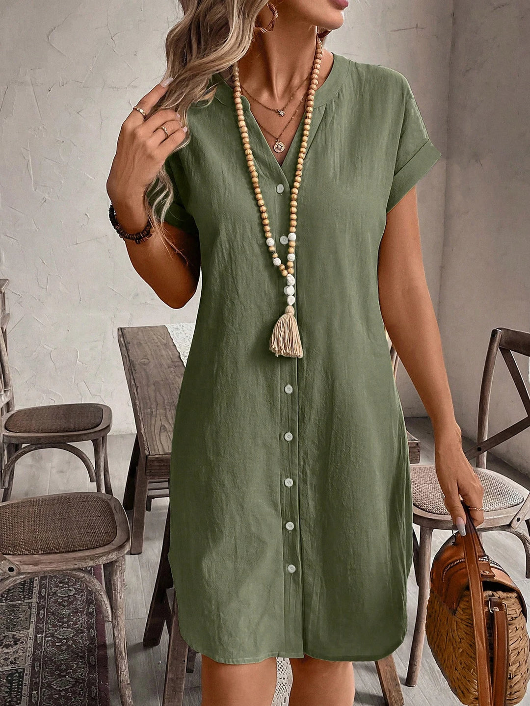 Giada | Sleeve Shirt Dress