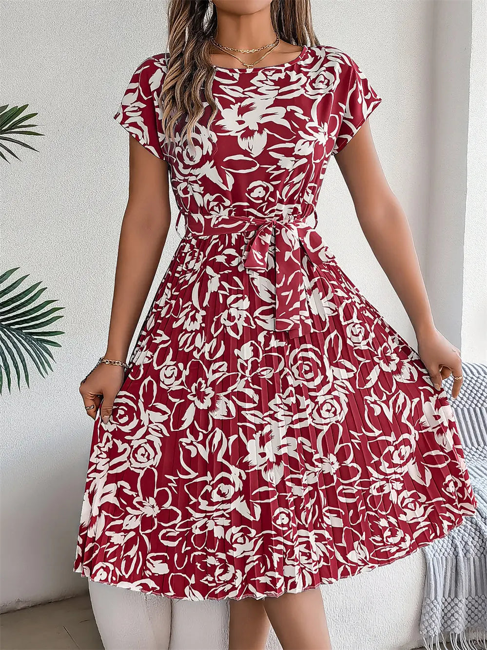 Dina | Elegant Floral Dress