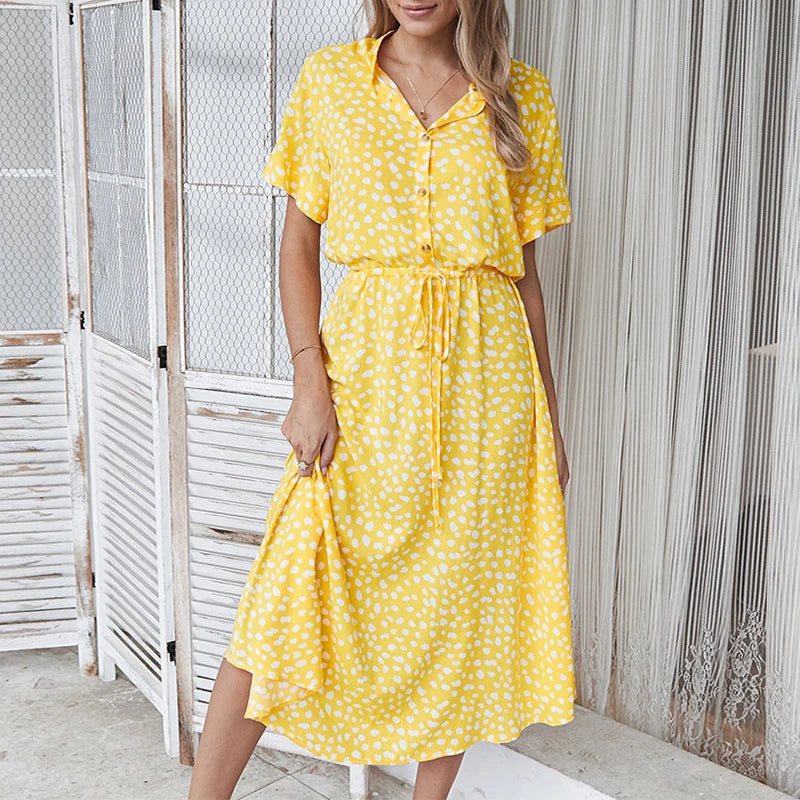 Mae | Pattern Summer V-Neck Dress
