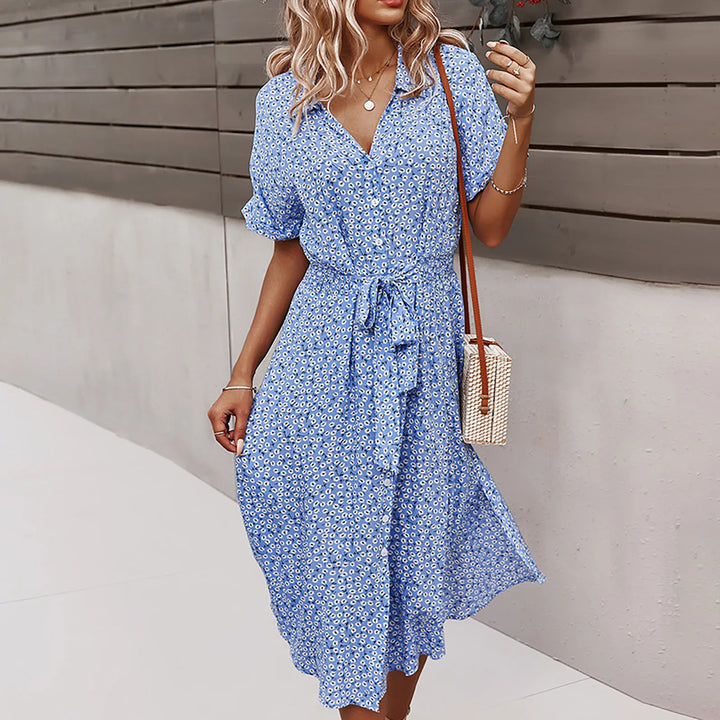 Eva | Boho V-Neck Dress