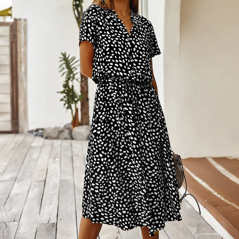 Mae | Pattern Summer V-Neck Dress