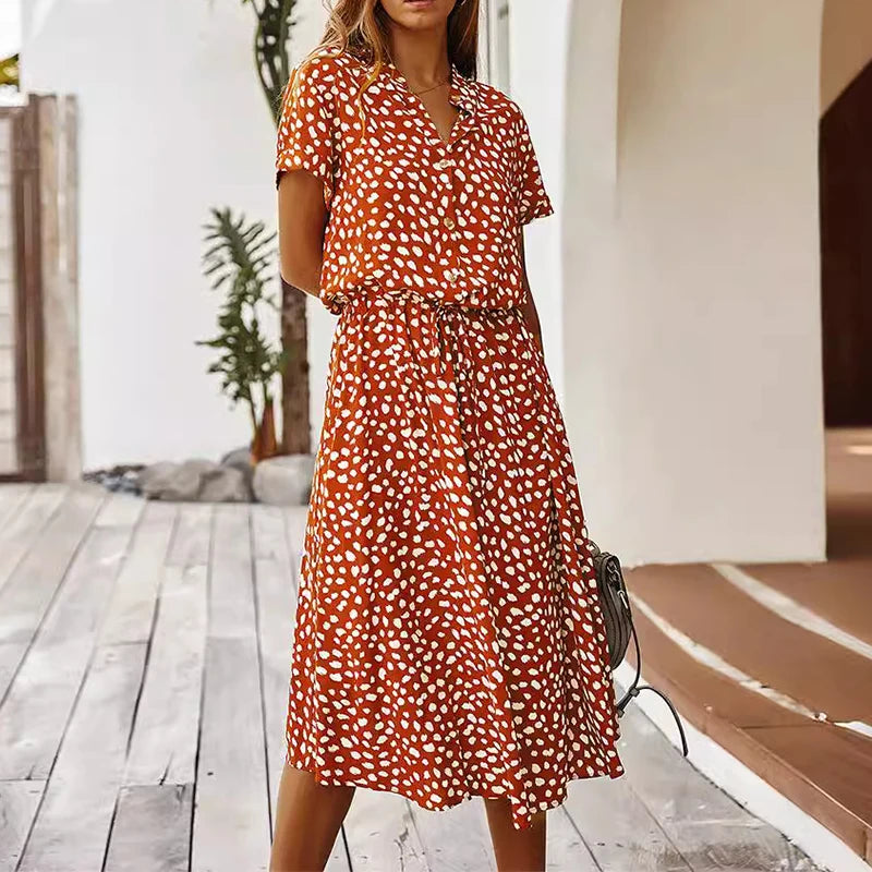 Mae | Pattern Summer V-Neck Dress