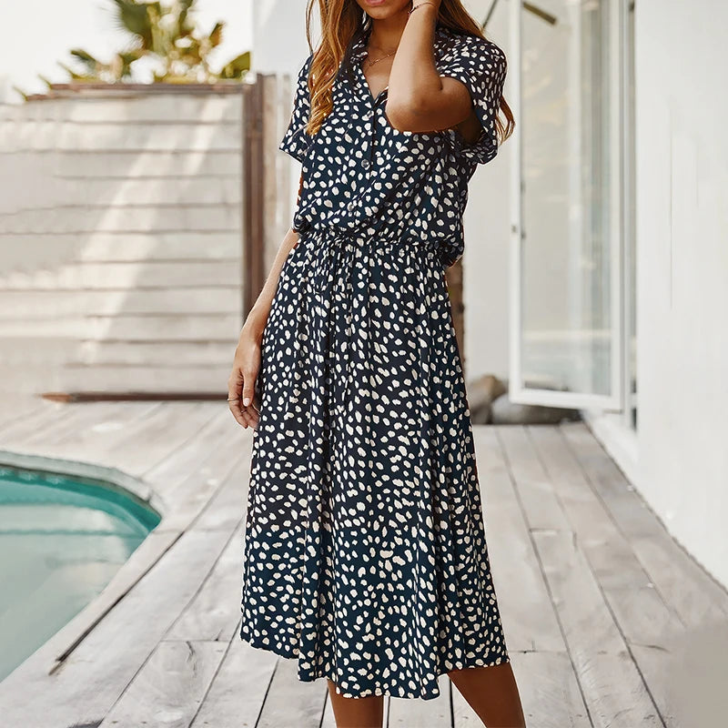Mae | Pattern Summer V-Neck Dress
