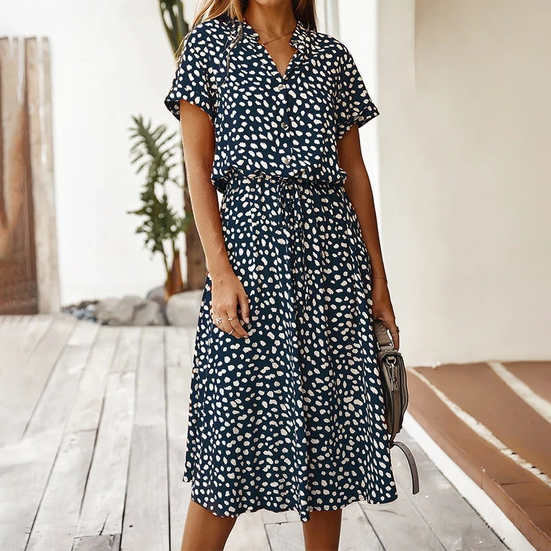 Mae | Pattern Summer V-Neck Dress