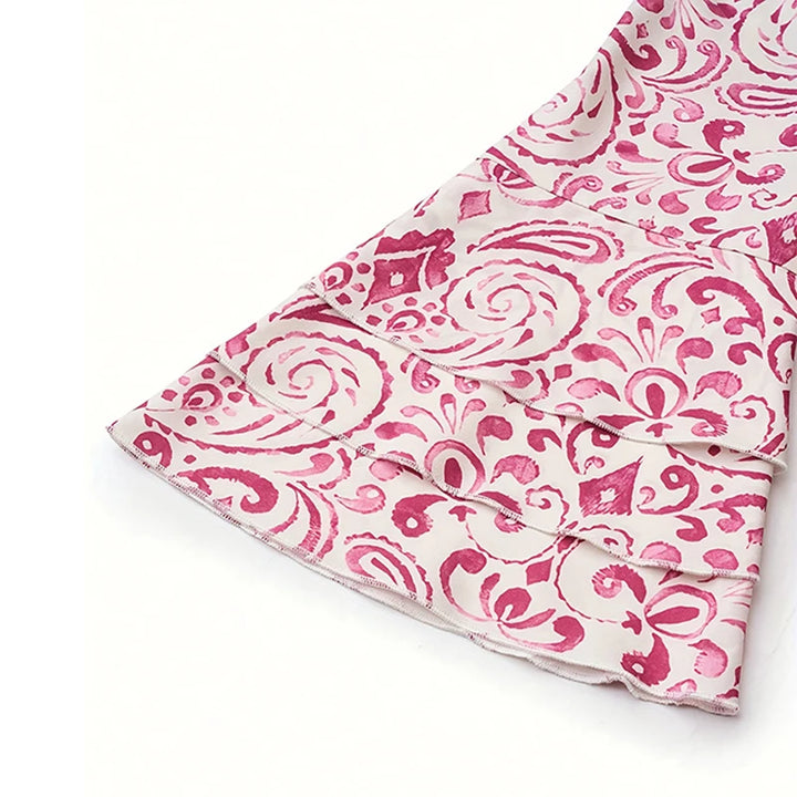 Isa | Pattern V-Neck Dress