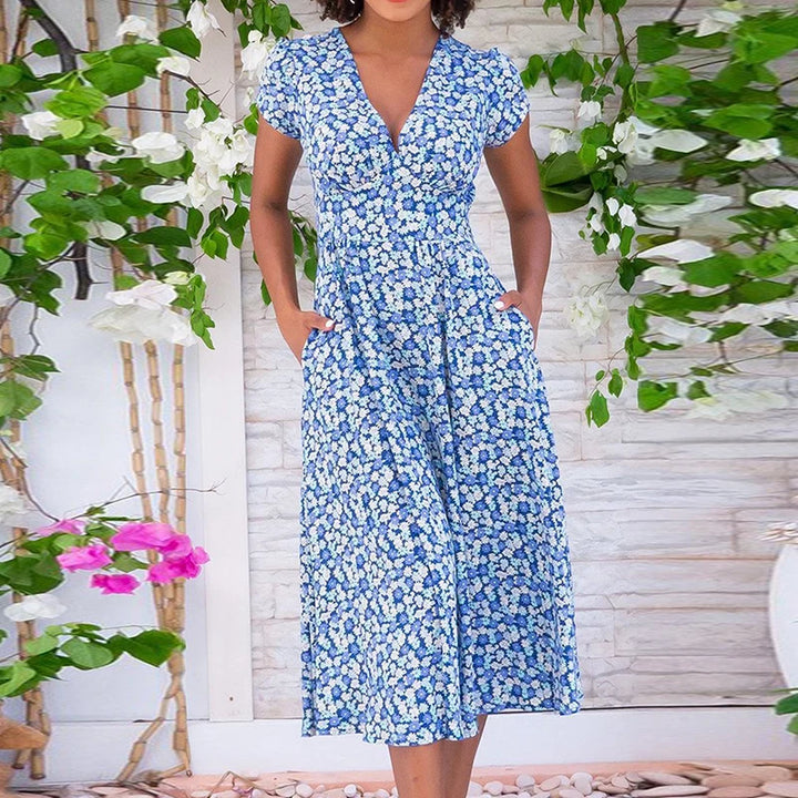 Evy | V-Neck Vintage Dress