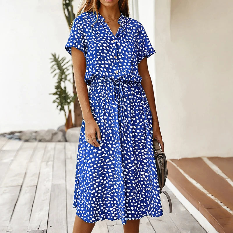 Mae | Pattern Summer V-Neck Dress