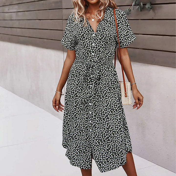 Eva | Boho V-Neck Dress