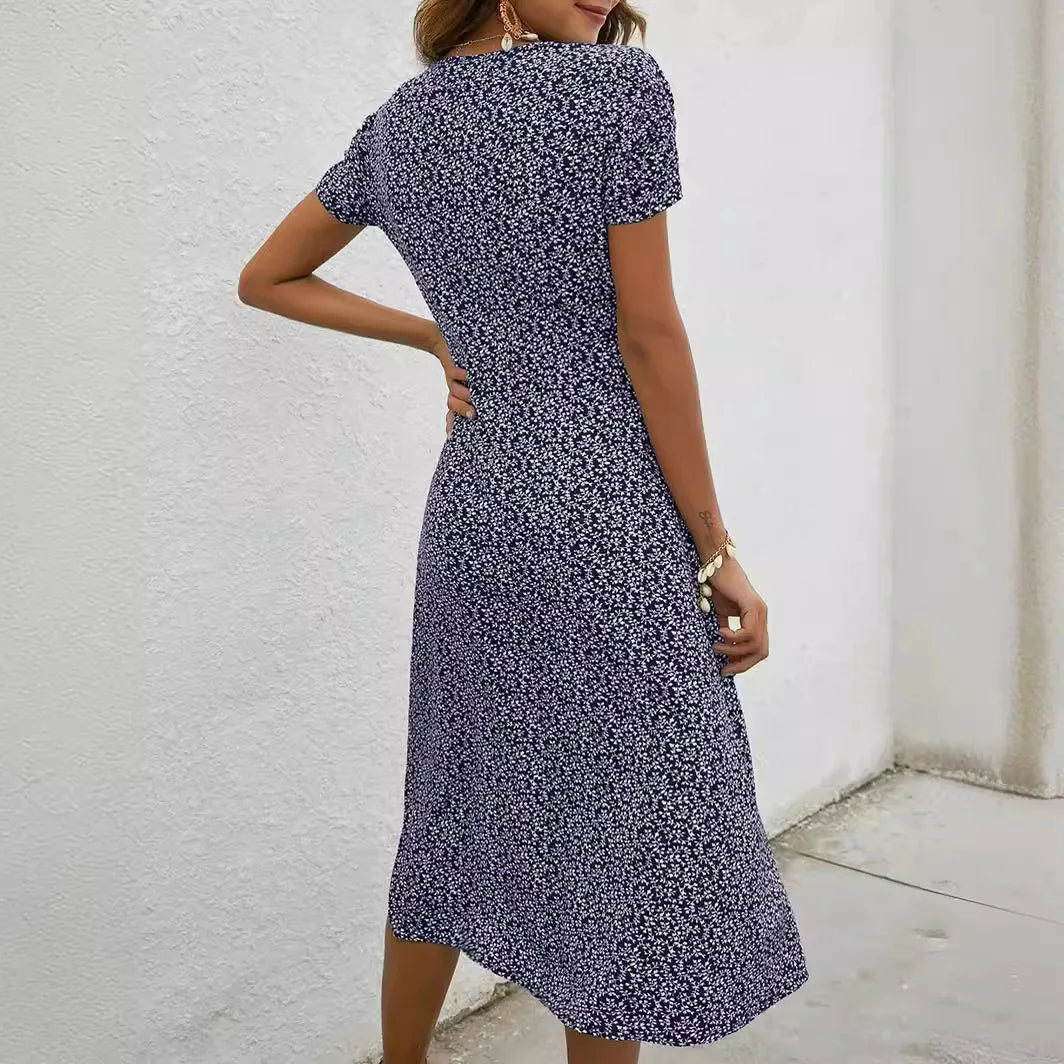 Emma | Floral V-Neck Dress