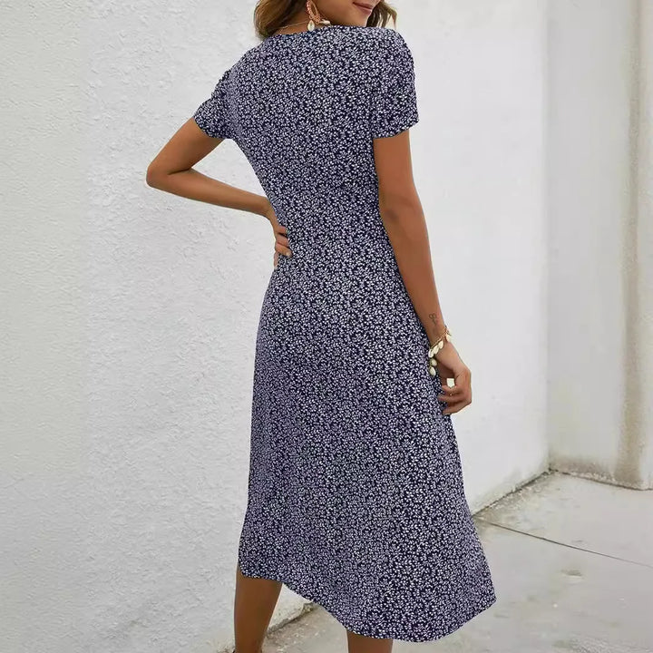 Emma | Floral V-Neck Dress