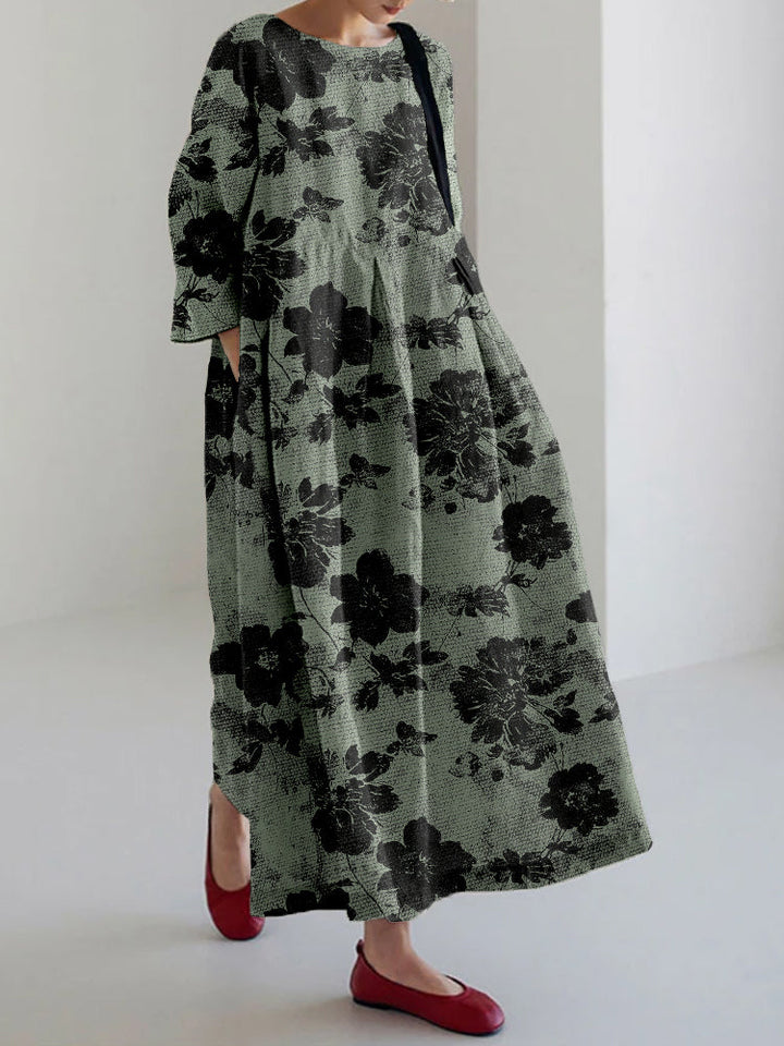 Violet | Botanical Print Dress