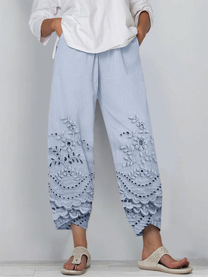 Chaya | Printed Lace Pants