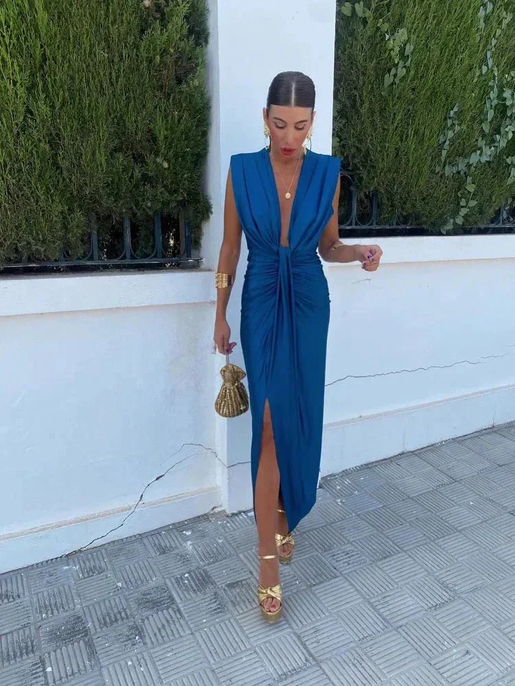 Cordelia | Abito Elegante Drappeggiato